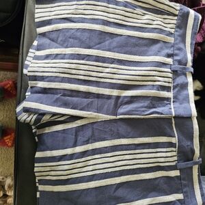 Ann Taylor Blue and Cream Striped Garment